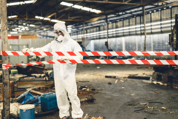 Professional Biohazard Cleanup technician working in Hagerstown, MD